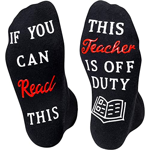 Teacher Socks for Men Women, Funny Teacher Gifts, Cool Gifts for Teachers, Cute Teacher Gifts, Appreciation Gifts for Teachers Men Women