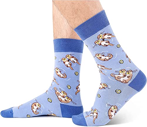 Men's Crazy Fashion Otter Socks Gifts for Otter Lovers
