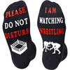 Men's Funny Low Cut Warm Non-Slip Wrestling Socks Gifts for Wrestling Fans