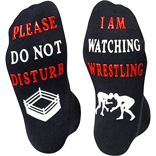 Novelty Wrestling Socks, Funny Wrestling Gifts for Wrestling Lovers, Sports Socks, Gifts For Men Women, Unisex Wrestling Themed Socks, Sports Lover Gift, Silly Socks, Fun Socks