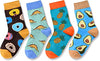 Funny Boys Socks Boy Food Socks Gifts for 4-7 Years Old Boys, Best Gifts for Your Brother, Son, Grandson On Birthdays, Holidays, Children's Day, Christmas