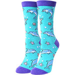 Funny Dolphin Gifts for Women Ocean Gifts for Her Dolphin Lovers Gift Cute Sock Gifts Dolphin Socks