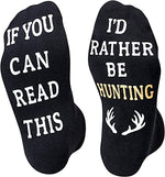 Novelty Hunting Socks, Funny Hunting Gifts for Hunting Lovers, Sports Socks, Gifts For Men Women, Unisex Hunting Themed Socks, Sports Lover Gift, Silly Socks, Fun Socks