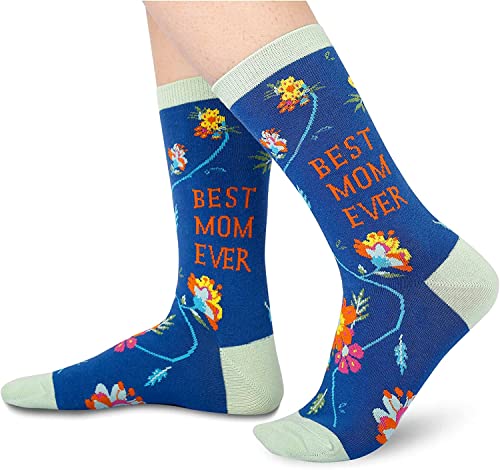 Women's Fun Best Mom Ever Socks Novelty Mum Gifts