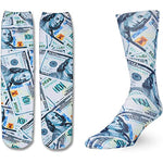 3D Print Dollars Socks, Novelty Gifts for Men and Women, Unique 100 Dollar Presents, Cash Gifts, Accountant Appreciation Presents, Christmas Gifts