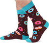 Funny Donut Socks for Men Who Love Donut, Novelty Donut Gifts, Men's Gag Gifts, Gifts for Donut Lovers, Funny Sayings If You Can Read This, Bring Me Donuts Socks