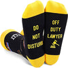 Unisex Mid-Calf Knit Yellow Lawyer Occupational Socks Lawyer Gifts