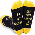 Novelty Lawyer Socks, Unisex Attorney Socks, Ideal Gifts for Law School Graduation, Lawyer Gifts for Men and Women, Perfect for Law Students