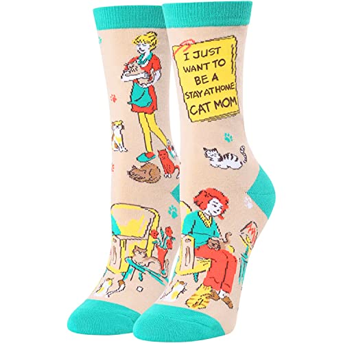 Cat Gifts for Cat Lovers Cat Gifts for Women Unique Cat Themed Gifts Cat Mom Socks