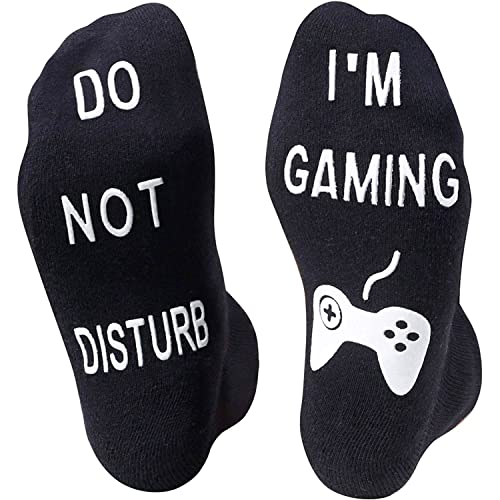 Unisex Gamer Gifts, Funny Gaming Gifts, Gaming Socks for Game Lovers,  Video Game Socks for Men Women, Novelty Gamer Socks, Gaming Gifts