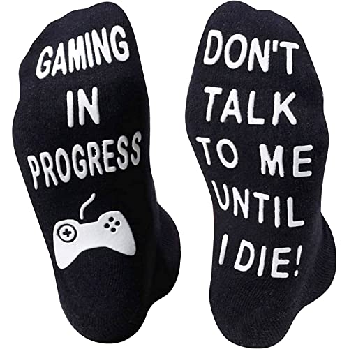 Funny Gaming Gifts Gamer Gifts, Novelty Gamer Socks For Men Women,  Unisex Gaming Socks Video Game Socks for Game Lovers, Gaming Gifts