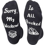 Silly Reading Socks for Women Men Teens, Funny Socks, Book Lovers Gifts, Cool Book Socks, Reading Gifts, Gifts for Students