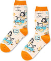 Women's Cool Funny Book Socks Gifts for Students