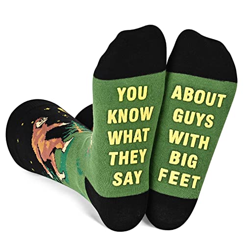 Novelty Bigfoot Socks, Funny Bigfoot Gifts for Bigfoot Lovers, Outer Space Socks, Gifts For Men Women, Unisex Bigfoot Themed Socks, Outer Space Lover Gift, Silly Socks, Fun Socks