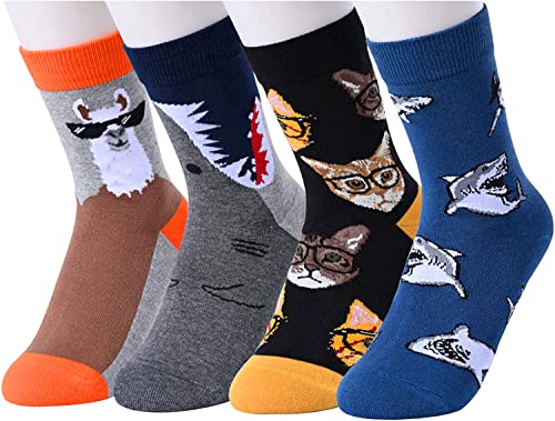 Best Gifts to Your Son, Funny Boys Socks, Boy Animal Socks Gifts for Animal Lovers, Birthday Gifts, Costume Parties Gifts,  Christmas Gifts, Gift for 4-7 Years Old Boys