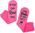 Realtor Off Duty Socks, Gift For Realtors, Birthday, Retirement, Anniversary, Christmas, Gift For Her, Present for Realtors, Women Realtor Socks