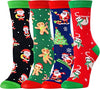 Stocking Stuffers, Funny Children Christmas Socks, Best Secret Santa Gifts, Xmas Gifts, Santa Socks, Novelty Christmas Gifts for Kids, Holiday Socks for Boys Girls, Gifts for 7-10 Years Old