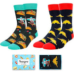 Men's Taco Socks, Mexican Theme Socks, Taco Gifts, Taco Lover Presents, Unique Gift Ideas For Men, Guys Socks, Taco Tuesday, Mexican Theme Socks