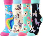 Best Gifts to Your Daughter, Funny Girls Socks for 4-7 Years Old, Girl Animal Socks Gifts for Animal Lovers, Birthday Gifts, Costume Parties Gifts,  Christmas Gifts