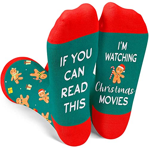 Christmas Socks, Holiday Presents for Women, Funny Christmas Gifts, Xmas Gifts, Christmas Vacation Gifts, Gingerbread Socks, Gingerbread Gifts, Santa Gift Stocking Stuffer