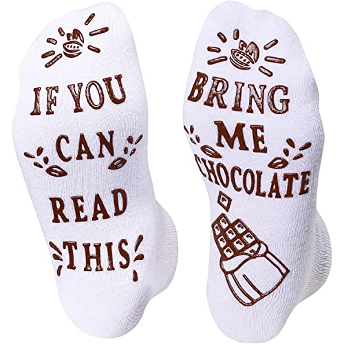 Women's Chocolate Socks, Chocolate Lover Gift, Funny Food Socks, Novelty Chocolate Gifts, Gift Ideas for Women, Funny Chocolate Socks for Chocolate Lovers, Mother's Day Gifts