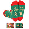 Christmas Socks, Christmas Gingerbread Socks, Xmas Gifts, Holiday Gifts, Funny Christmas Gifts for Men Women, Santa Gift Stocking Stuffer