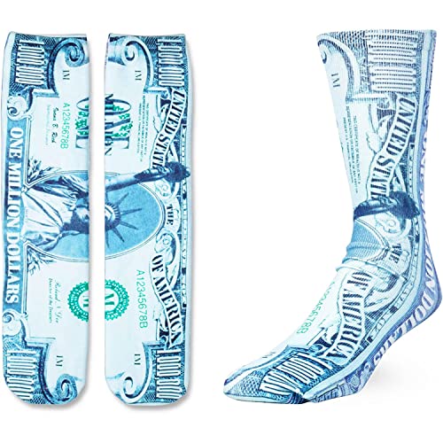 3D Print Money Socks, Unique Dollars-themed Gifts for Men and Women, Presents for Cash Enthusiasts, Accountant Appreciation Gifts