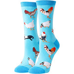 Women's Cute Chicken Socks Chicken Gifts for Women Fun Animals Gifts for Animal Lovers, Gift For Her, Gift For Mom