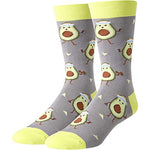 Avocado Gifts Men's Funny Fruit Socks Avocado Gifts for Avocado Lovers Crazy Avocado Themed Socks for Men