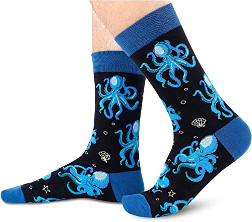 Men's Fun Fashion Octopus Socks Gifts for Octopus Lovers