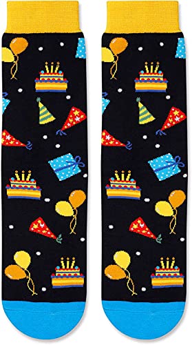 Funny Fun Birthday Gifts for Women Men Teens, Cool Birthday Gifts for Him Her Girls Boys, Happy Birthday Presents Birthday Socks