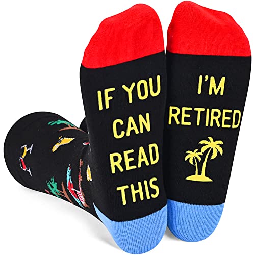 Unisex Funny Retirement Socks, Novelty Retirement Gift for Him/Her, Retirement Gifts for Men Women, Ideal Gifts for Retirees, Perfect for Retirement Party