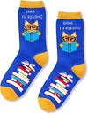 Reading Gifts, Funny Socks for Women, Cool Book Socks, Silly Socks, Best Gift For Teacher From Student  Book Lovers Gifts, Reading Socks