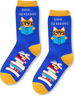 Reading Gifts, Funny Socks for Women, Cool Book Socks, Silly Socks, Best Gift For Teacher From Student  Book Lovers Gifts, Reading Socks