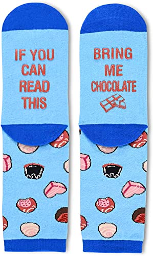 Women's Funny Non-Slip Cute Chocolate Socks Gifts for Chocolate Lovers