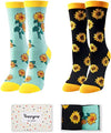Unique Sunflower Socks Ideal Gifts for Plant Lovers Funny Sunflower Gift for Women, Nature Lover Gift