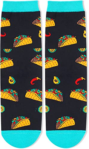 Funny Taco Socks for Women Who Love Taco, Novelty Taco Gifts, Women's Gag Gifts, Gifts for Taco Lovers,Taco Tuesday, If You Can Read This, Bring Me Some Tacos Socks