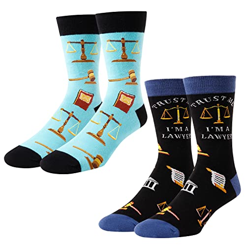 Attorney Socks for Men, Ideal Gifts for Lawyer Gifts, Law School Graduation Gifts, Law Students, Attorney Gifts for Men, Novelty Lawyer Socks