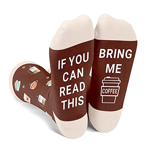 Women's Novelty Non-Slip Cool Coffee Socks Gifts for Coffee Lovers