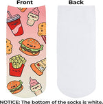 Funny 3D Socks Food Print Socks for Women, Food Socks, Novelty 3D Print Gifts, Food Lovers Gift, Birthday Gift, Holiday Gift, Mother's Day Gift, Christmas Gift