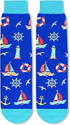Men's Novelty Funny Sailboat Socks Gifts for Sailboat Lovers, Sailboat Socks for Men, Sailboat Gift, Gifts for Men, Gift for Dad, Men's Gift, Novelty Socks, Sailboat Gifts for him