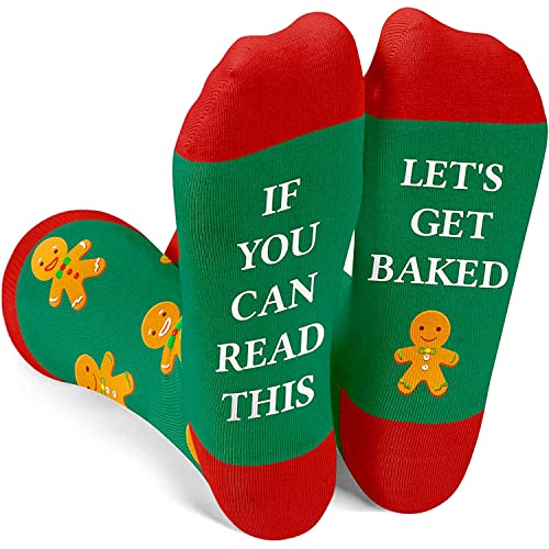 Men's Funny Fun Gingerbread Socks Christmas Gifts