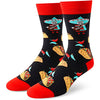 Taco Socks For Men Women, Funny Taco Gifts, Mexican Food Lover socks, Unisex pattern socks, Tortilla socks, Funny socks, Funky socks, Fun Crew Socks