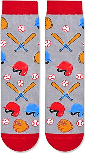 Novelty Baseball Socks, Funny Baseball Gifts for Baseball Lovers, Ball Sports Socks, Gifts For Men Women, Unisex Baseball Themed Socks, Sports Lover Gift, Silly Socks, Fun Socks