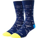 Men's Math Socks, Ideal Gifts for College & High School Students, Physicists, Mathematicians, Accountants, Actuaries, and Teachers, Teacher Appreciation Gifts, Teacher's Day Gifts