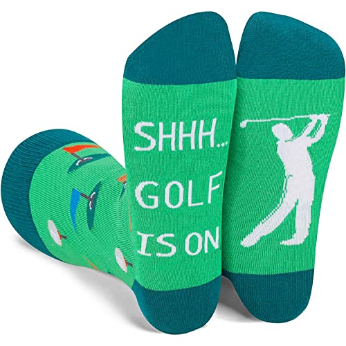 Fun Golf Socks, Golf Lover Socks, Sport Socks, Golf Gifts for Golf Lovers, Mens Socks Gifts, Novelty Socks, Socks for Men