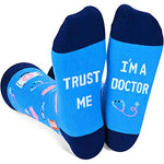 Men's Funny Blue Cute Doctor Socks Gifts for Doctor