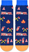 Firefighter Gifts for Men, Cool Fireman Socks, Fire Dept Gifts, Fire Chief Gifts, Gift for Fire Fighters and Retired Firefighters, Flame Socks Fire Socks