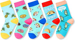 Funny Girls Socks Girl Food Socks Gifts for Girls, Best Gifts for Your Sister, Daughter, Granddaughter On Birthdays, Children's Day Gifts, Gift for 4-7 Years Old Girls