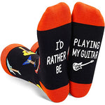 Guitar Gifts for Men Women, Funny Socks Guitar Lovers Gifts, Heavy Metal Gifts Music Gifts for Bass Guitar Players Teachers, Music Socks
